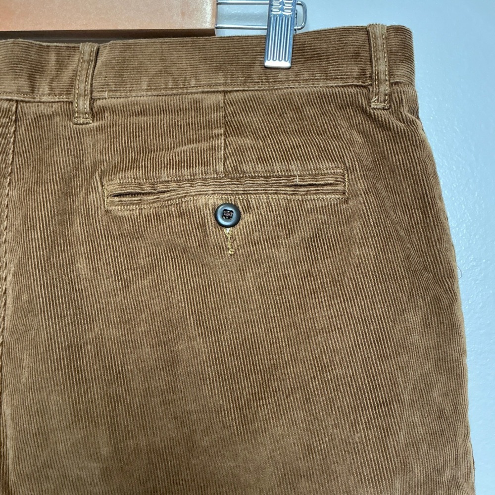 J.Crew Corduroy Pants Mens 36x30 Brown Classic Straight Stretch - Picture 5 of 8